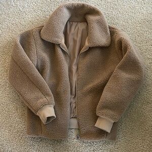 🔥5 for $10 Cozy Tan Sherpa Jacket